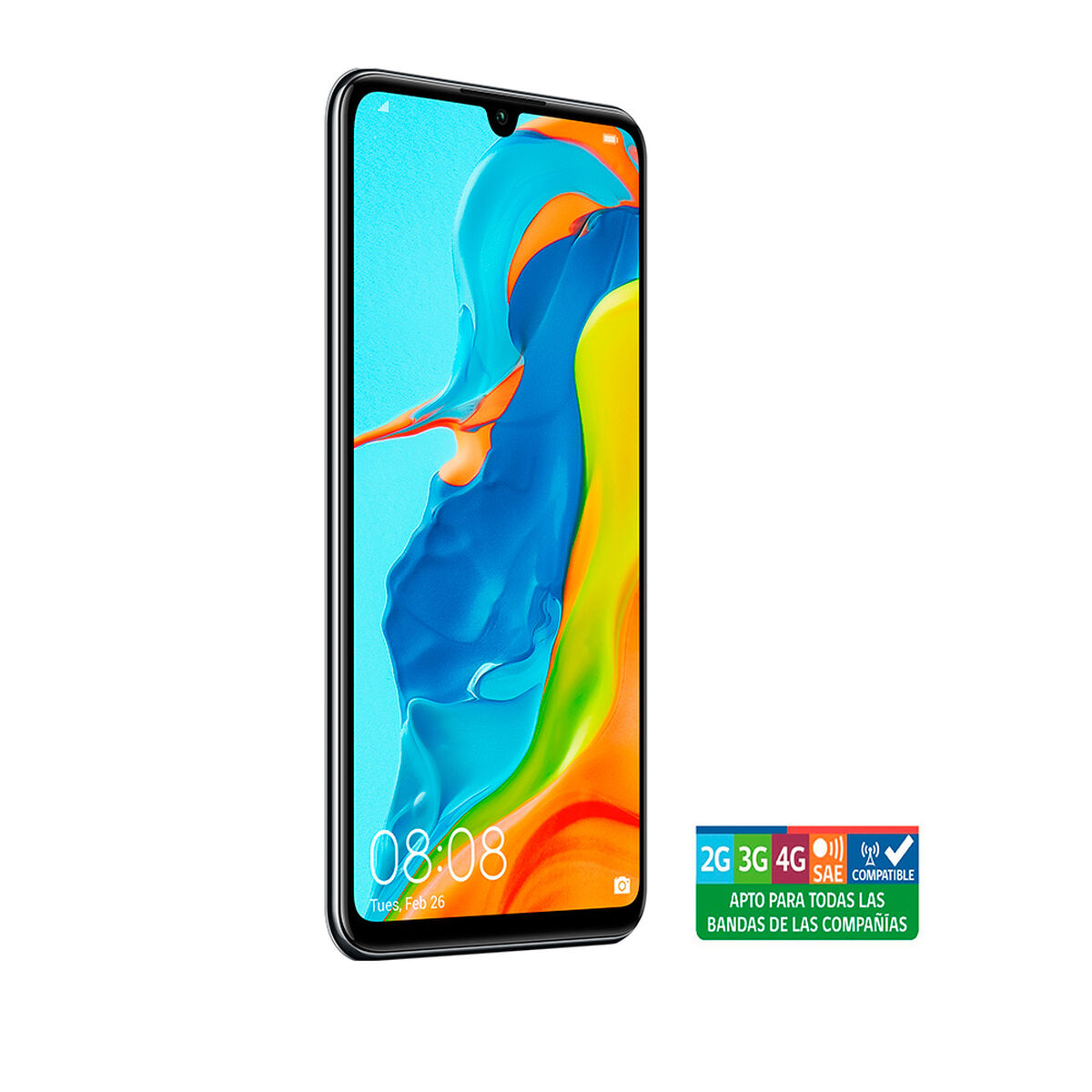 Celular Huawei P30 Lite 128GB 6.15" Negro Liberado
