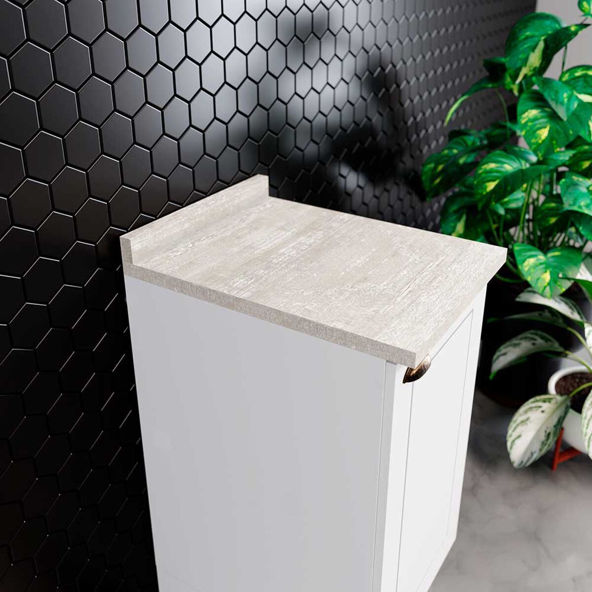 Mueble de Cocina Base  Home Mobili Americana 1 Puerta Gris