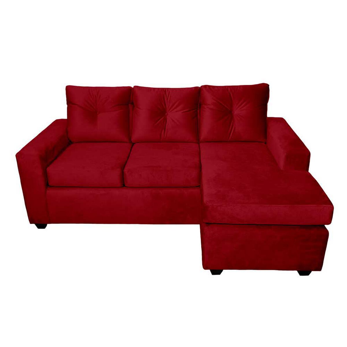 Sofá Seccional Muebles MPR Azalea 3 Burdeo