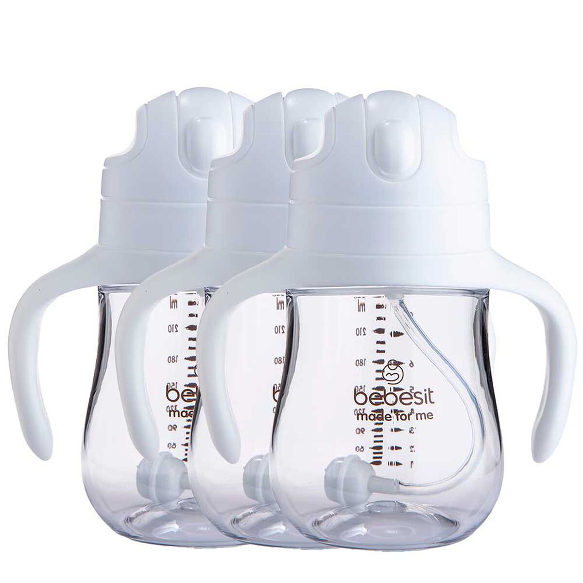 Vaso de entrenamiento Pack x 3 240ml Antiderrame Bebesit