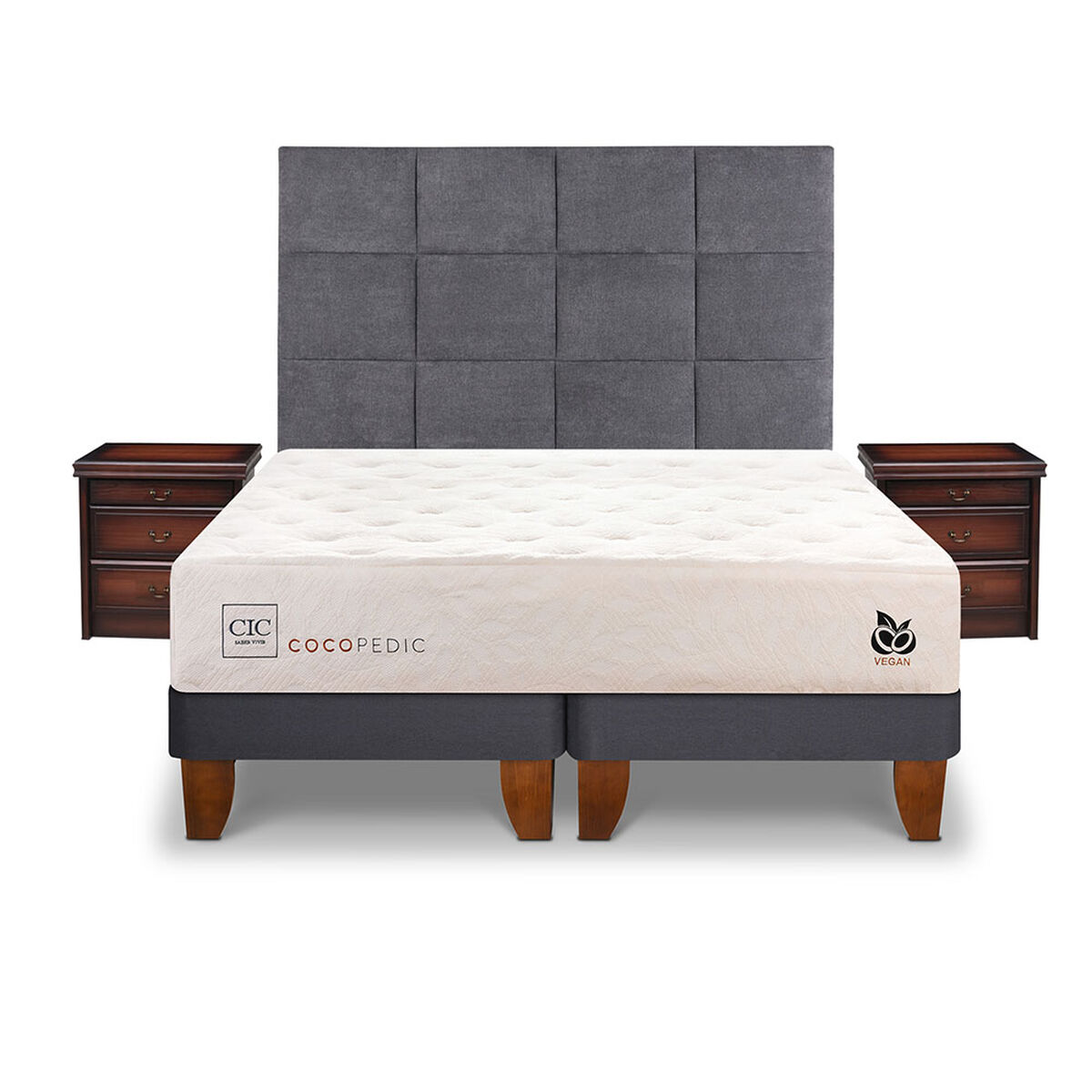 Cama Europea CIC Base Dividida 2 Plazas Cocopedic