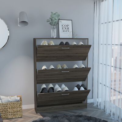 Imagen 2 del producto Zapatero TuHome Z-94 3 Cajones Coñac/Blanco