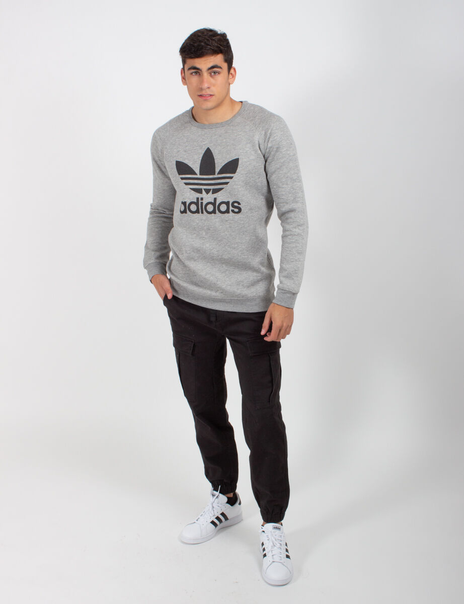 Polerón de Algodón Deportivo Hombre Adidas