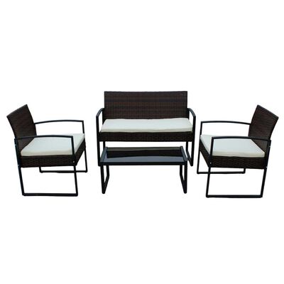 Imagen 1 del producto Juego de Living para Terraza Casanova Greta Sofá 2 Cuerpos + Dos Sillones 1 Cuerpo + Mesa de Centro Café