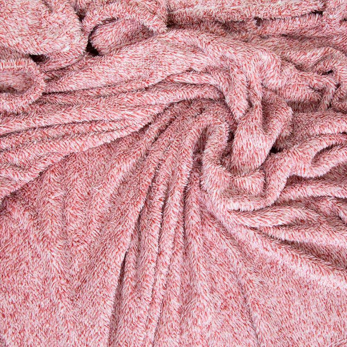 Manta de Poli&eacute;ster Doral 127 x 152 cm Two tones Burdeo