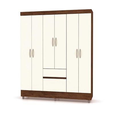 Imagen 1 del producto Clóset KEA Ideal 6 Puertas 2 Cajones Champagne