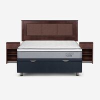 Boxet Rosen 2 Plazas Indie + Respaldo + 2 Veladores Rachel