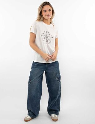 Imagen 2 del producto Polera Con Estampado Manga Corta Mujer Icono Blanco