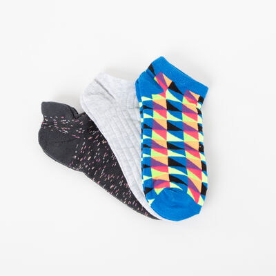 Imagen 1 del producto Pack 3 Unidades Calcetín Deportivo de Algodón Niña Cutback Azul