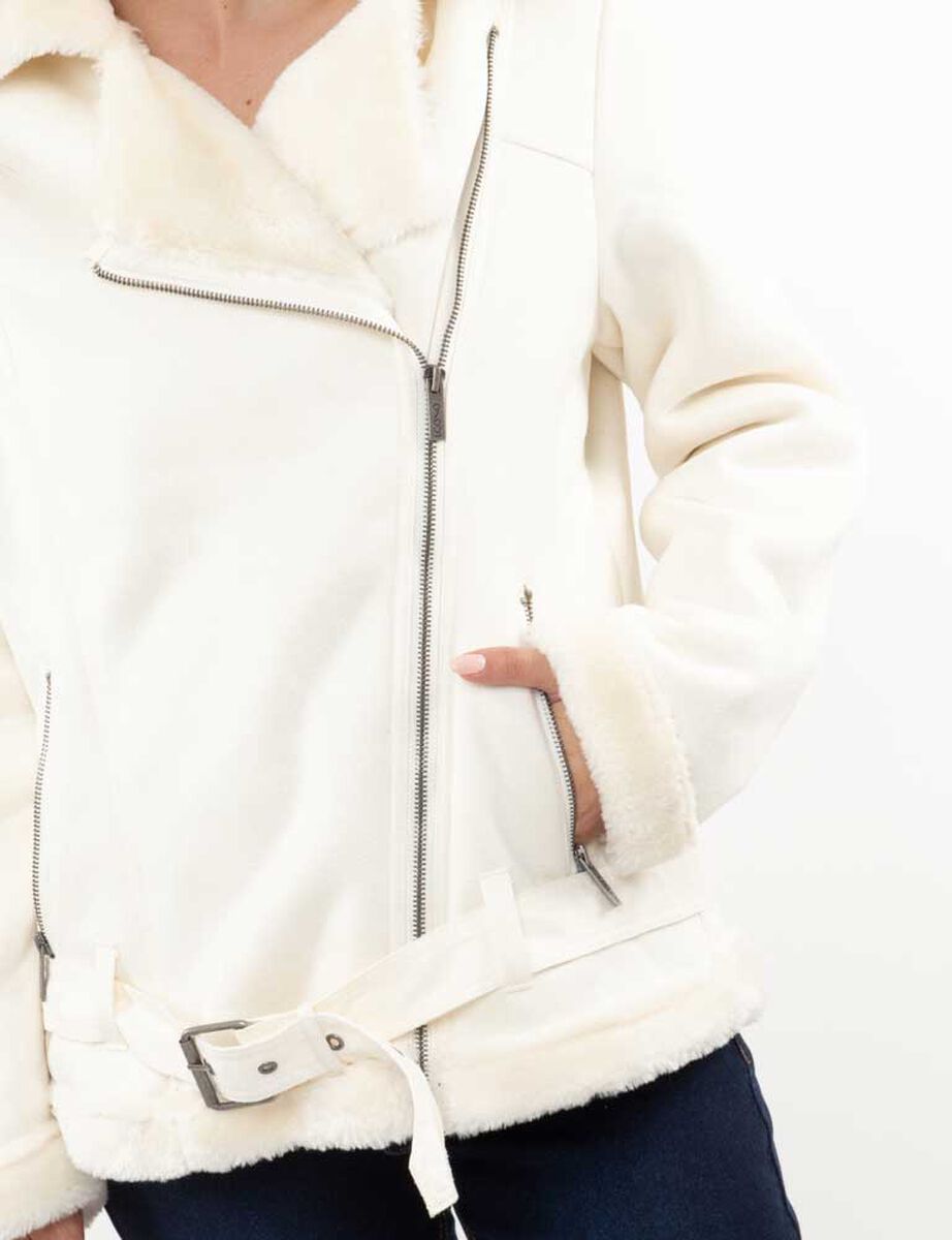 Chaqueta Aviadora Terciopelo Plush Chiporro Mujer Icono