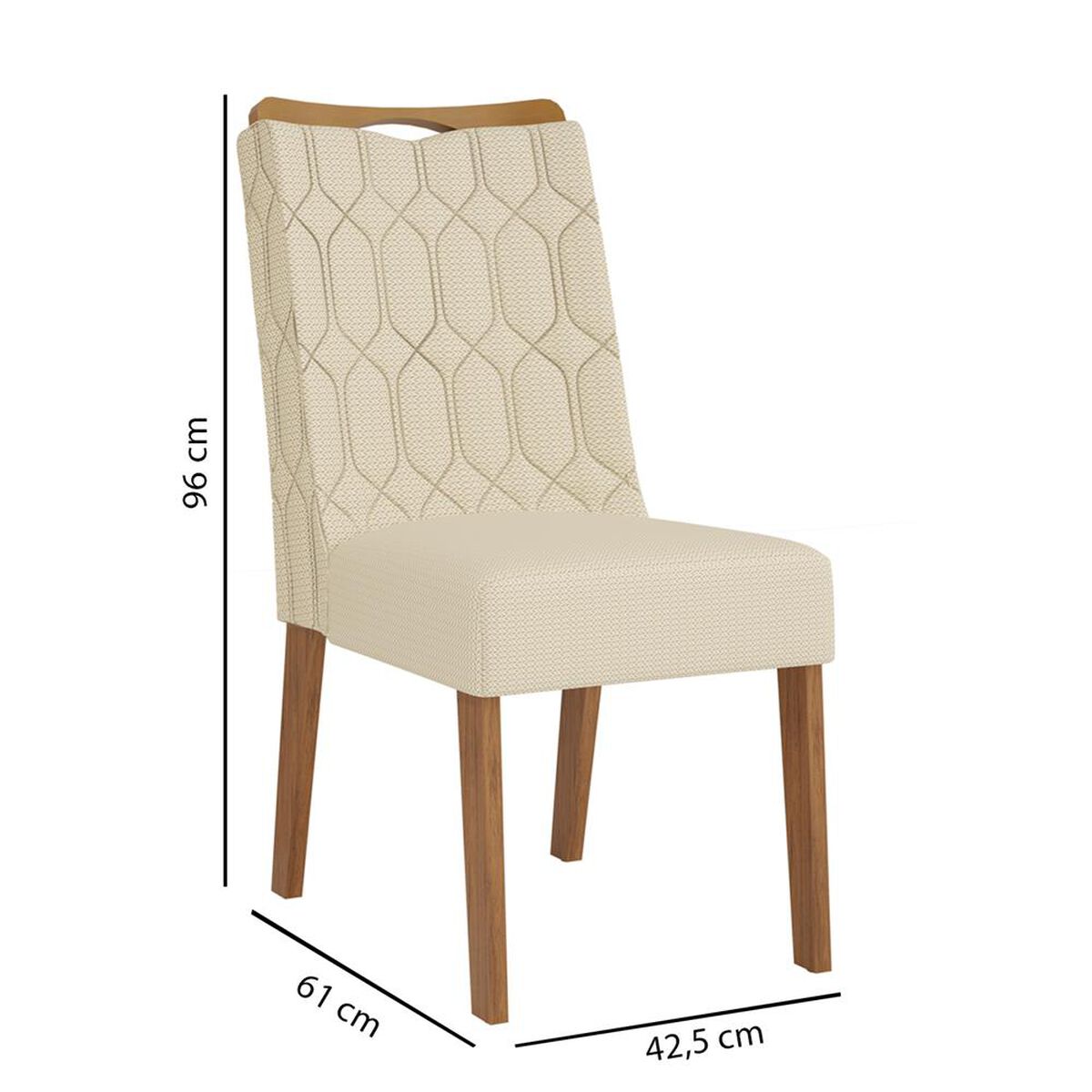 Juego de Comedor Altavision Dalila Frow 6 Sillas Blanco