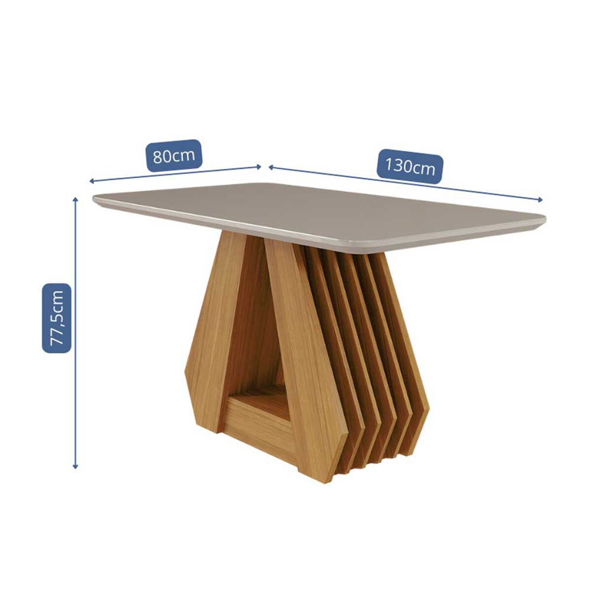 Juego de Comedor Decocasa Agata 4 Sillas Off White