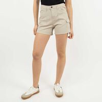 Short Mini Mujer Icono Arena, Blanco, Negro, Verde