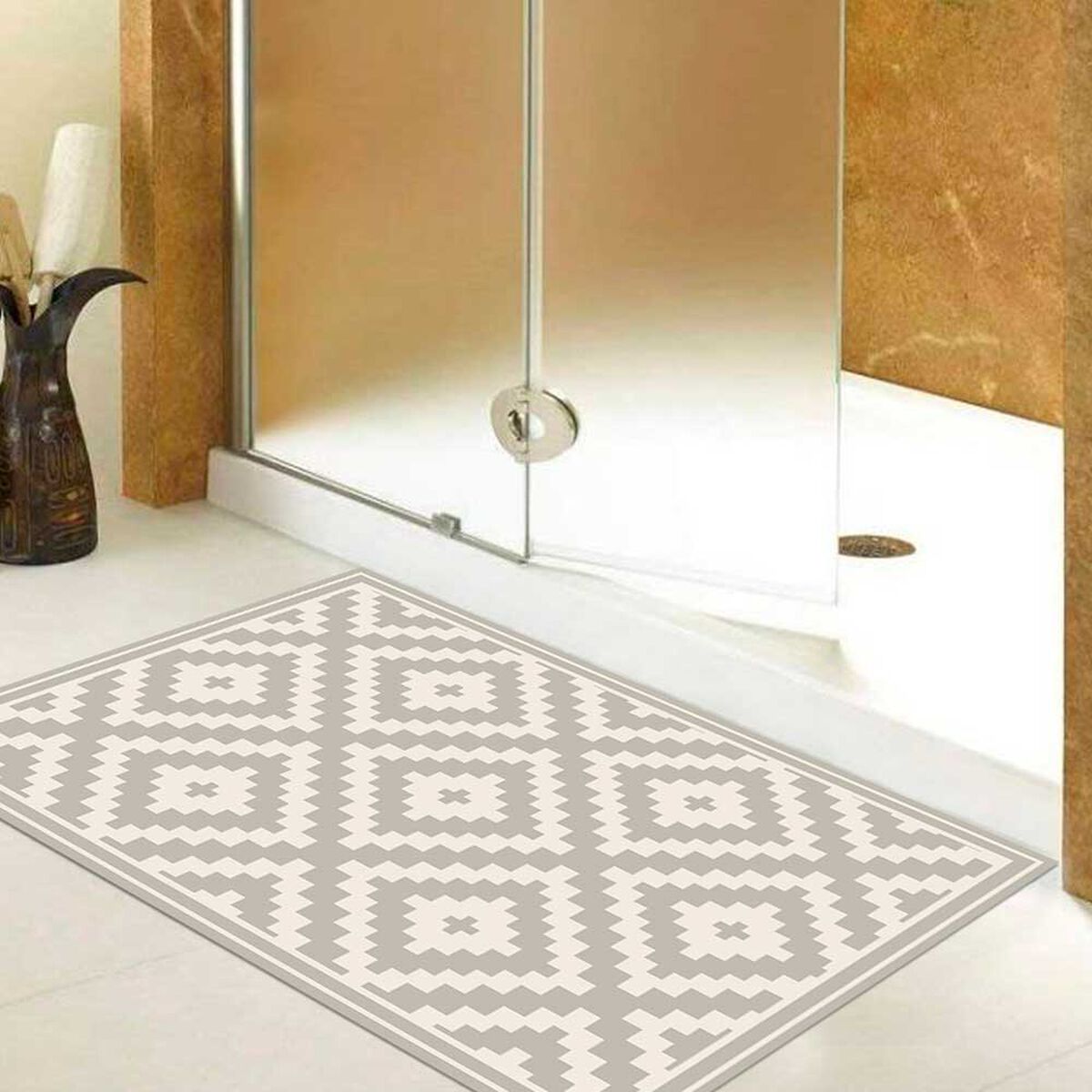 Alfombra Davanti Rombos Ceniza 50 x70 Rombos Ceniza