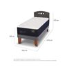 Cama Europea CIC 1,5 Plazas Premium + Respaldo Gales