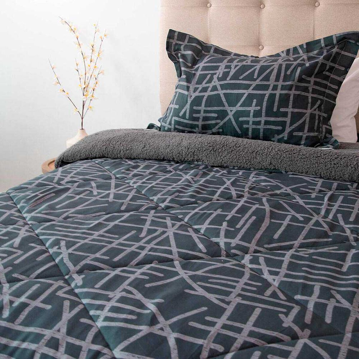 Plum&oacute;n Doral 1,5 Plazas Senses Gris