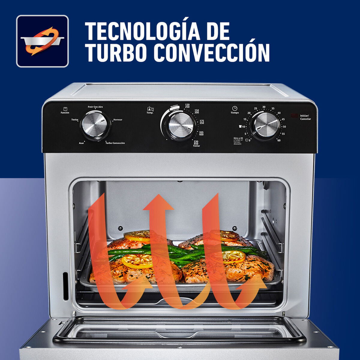 Horno con Freidora de Aire Oster TSSTTVMAF1 22 lts.