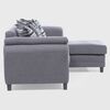 Sofá Seccional Derecho Living Factory Mustang 4 Cuerpos Gris