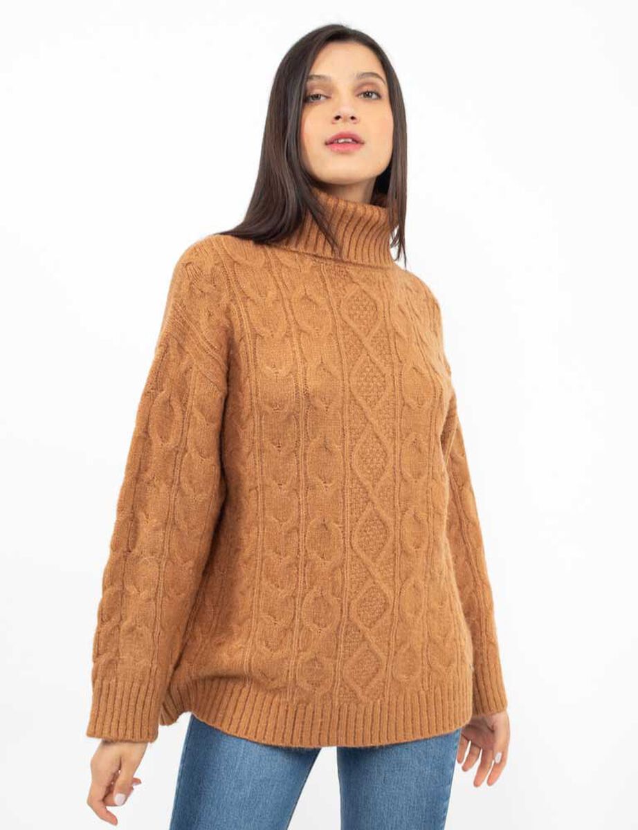 Sweater Cuello Tortuga Mujer Zibel
