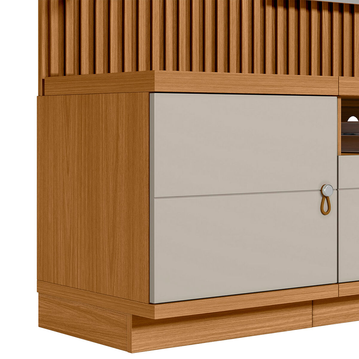 Home TV Di Poretti Design Ouro TV Hasta 75" Caf&eacute; Claro
