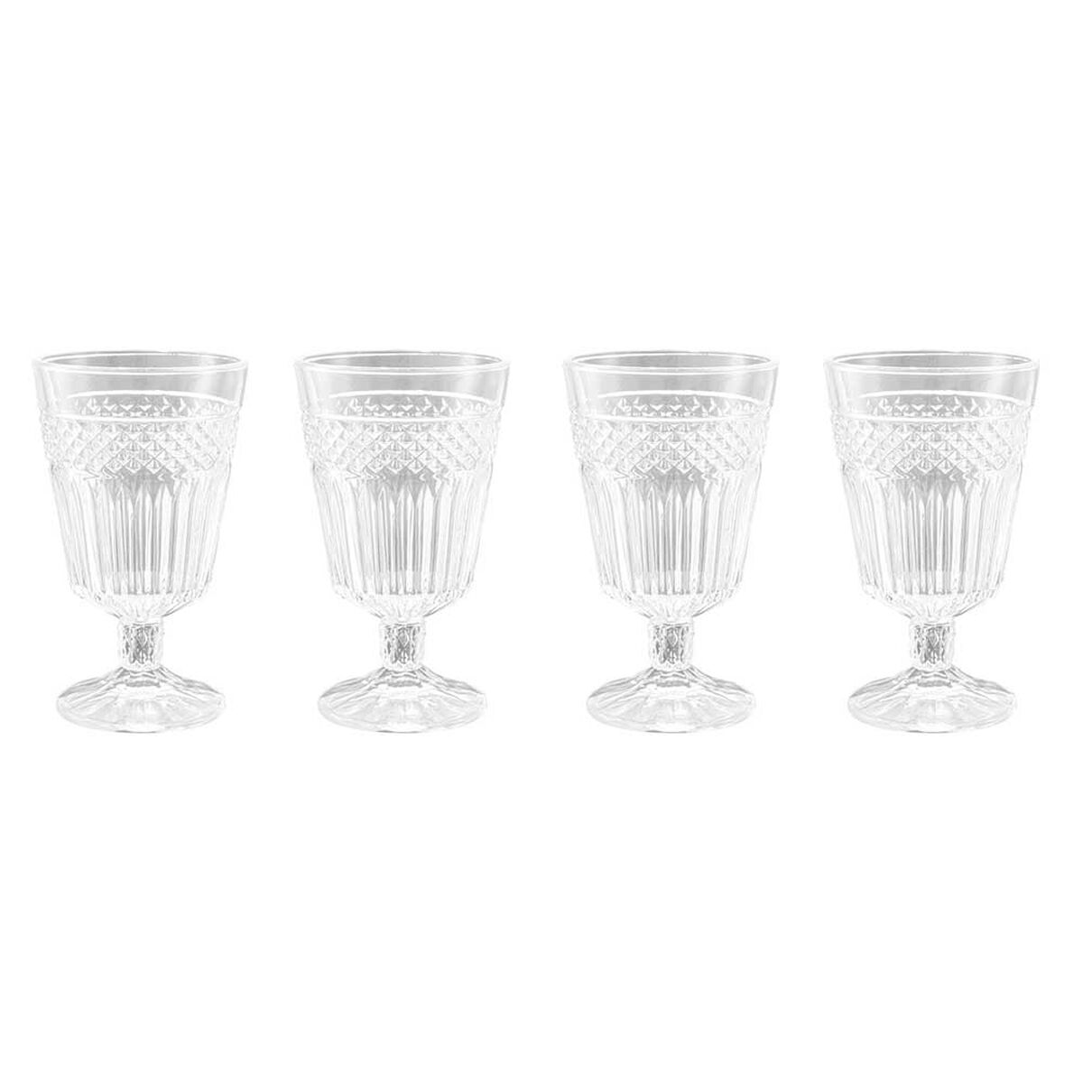 Set de 4 Vasos Vidrio Templado Brando Línea 380 ml
