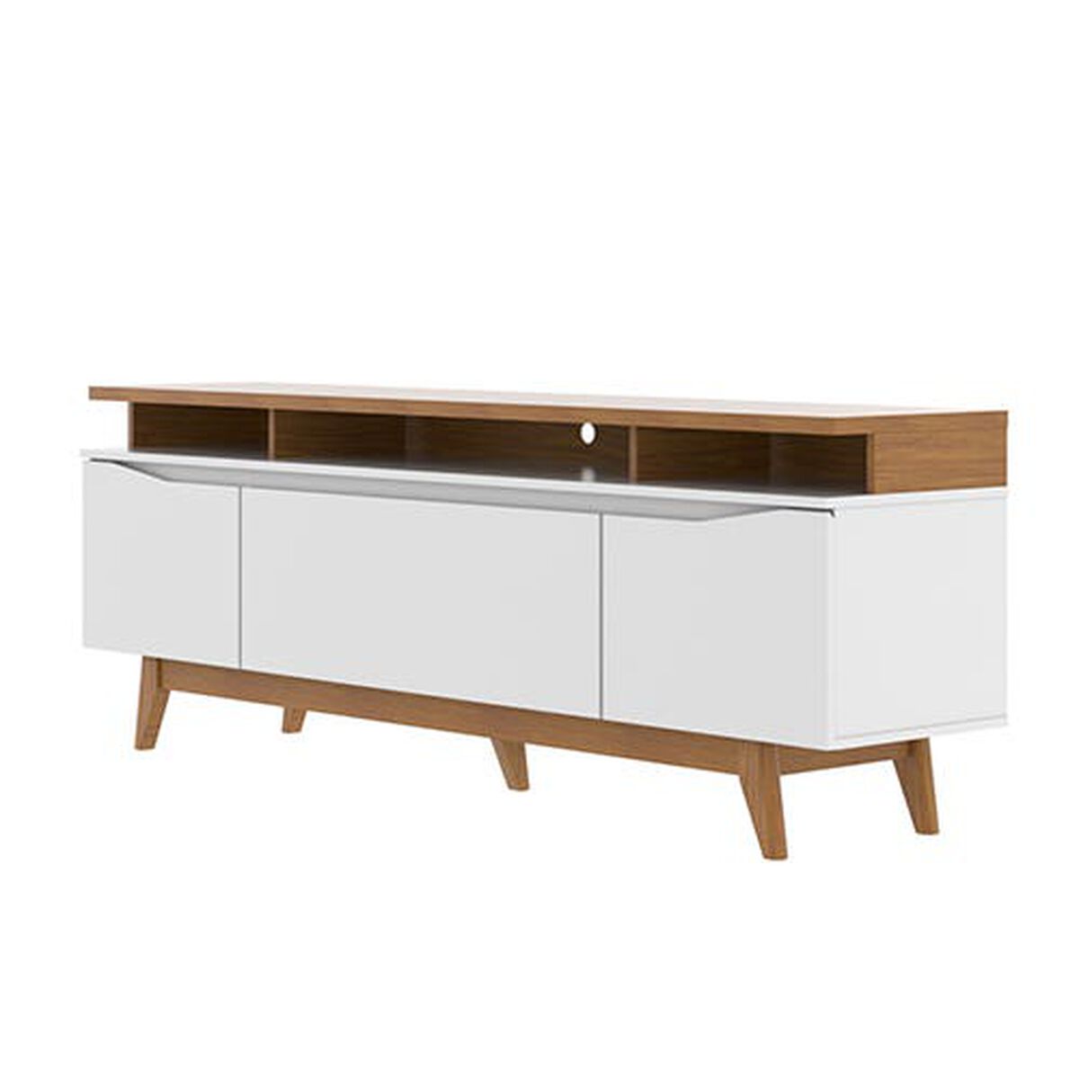 Rack TV Decocasa Flyn Stilo Hasta 50" Off White