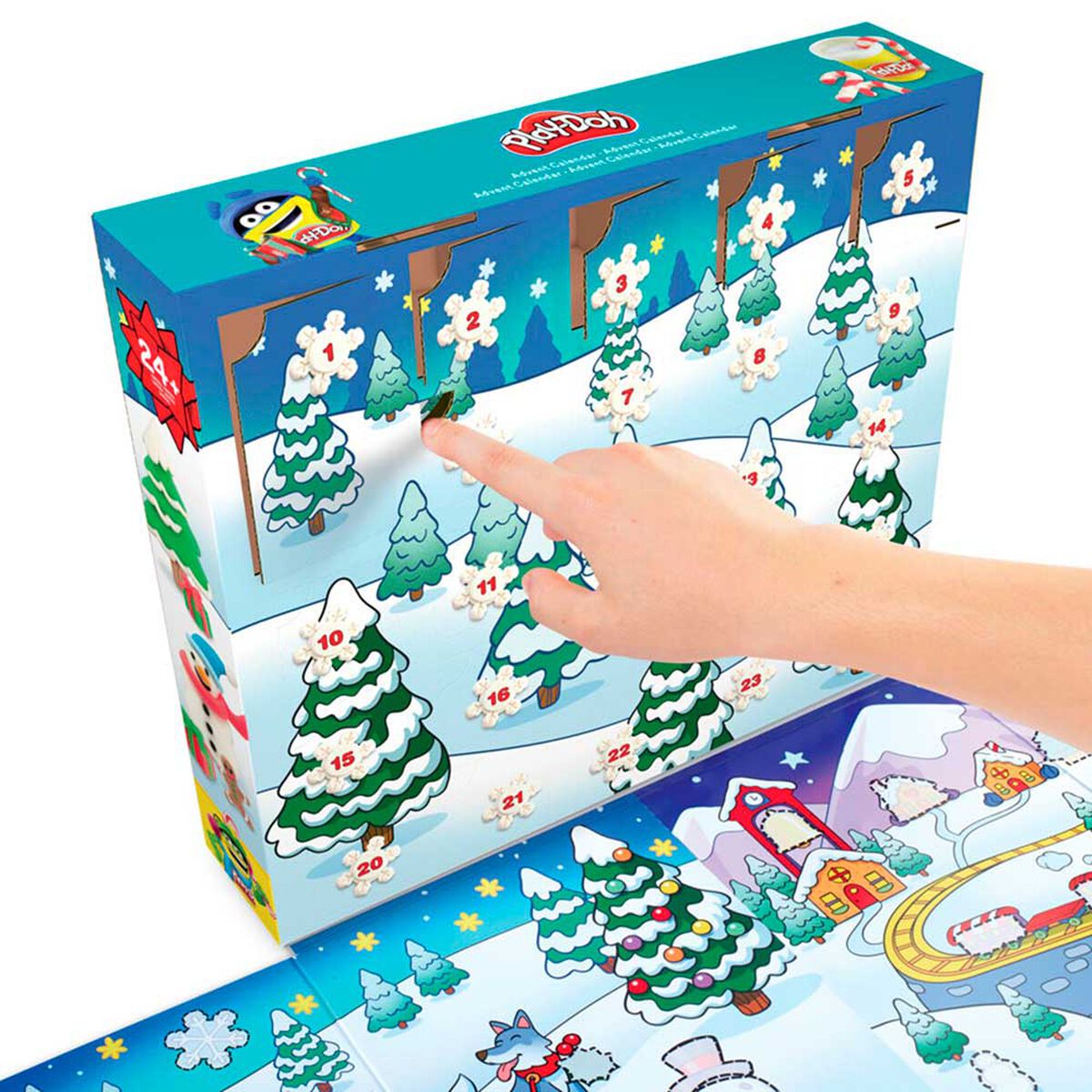 Masas y Plastilinas Play-Doh Mundo De Texturas Navidad Calendario