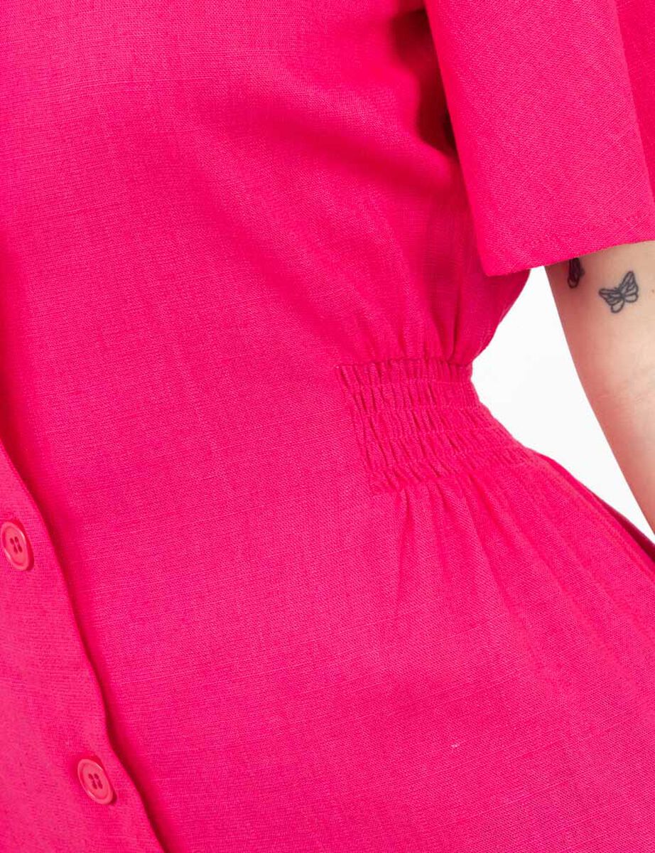 Vestido Corto Manga Corta Mujer Zibel