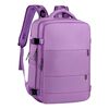 Mochila de Viaje Morada Laptop Compartimento Zapatos Impermeable De Gaune