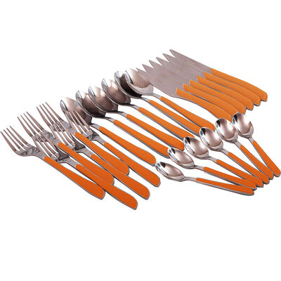 Imagen 1 del producto Juego de Cuchillería Doral Colorful 24 Piezas Naranja