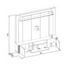 Home TV Di Poretti Design Munique Hasta 70" Caf&eacute; Claro