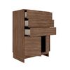 Comoda Zapatera Amuv 3 Cajones Café