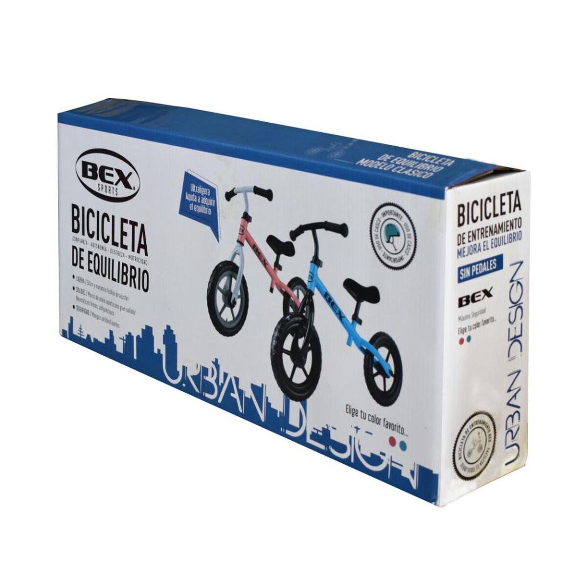 Bicicleta Acero Equilibrio Aprendizaje Sin Pedal Azul Bex