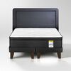Cama Europea Drimkip 2 Plazas Hibrido Premium Base Dividida + Respaldo