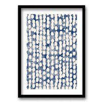 Cuadro Decorativo Retela Puntos Azules 50 x 35 cm