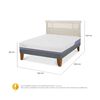 Cama Europea CIC 2 Plazas Excellence Plus + Respaldo Dublin Alpino