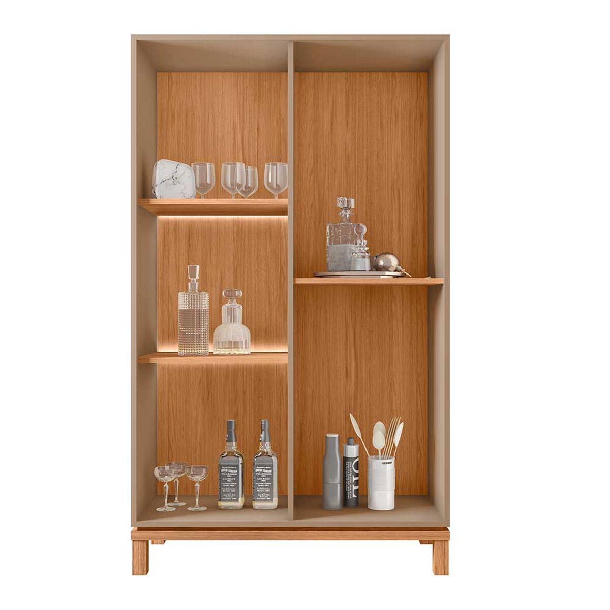 Vitrina Decocasa Mondrian Gris