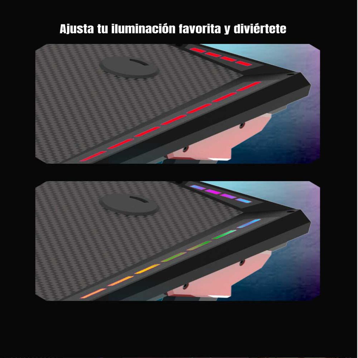 Escritorio Gamer LuBabycas Master 60x120 cm Negro