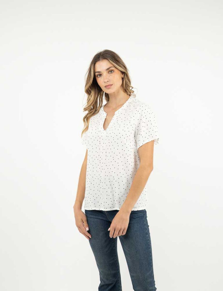 Blusa Manga Corta Mujer Portman Club