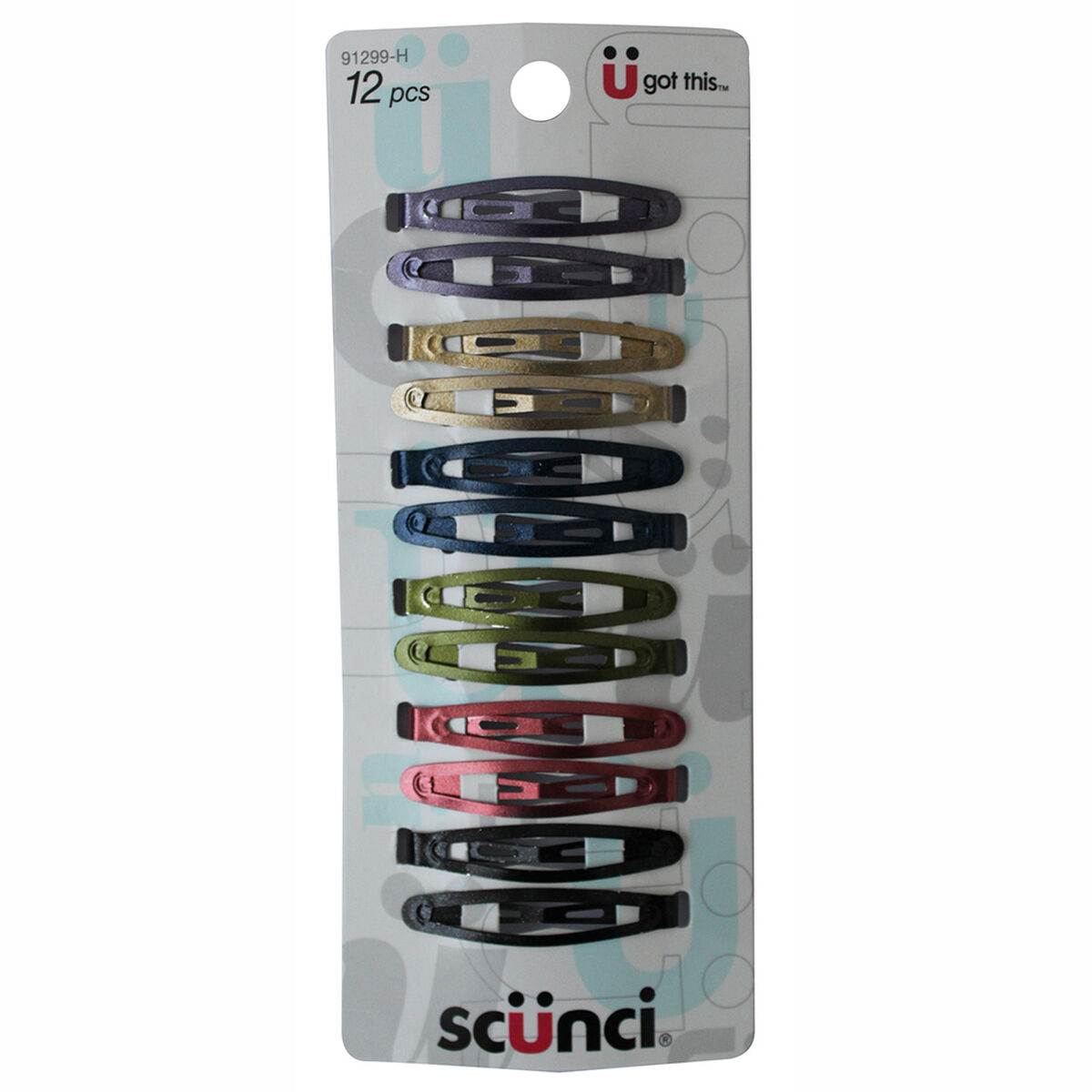 Set Trabaa a Presión Metálicas Colores Varios, 12 Piezas
