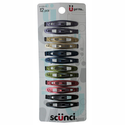 Set Trabaa a Presión Metálicas Colores Varios, 12 Piezas