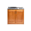 Lavaplato Derecho Muebles Hema Berl&iacute;n 100 cm Nogal