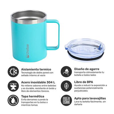 Imagen 2 del producto Taza Térmica Lhotse Camping 350 ml Azul