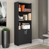 Librero  Home Mobili Hilton 2 Puertas Negro