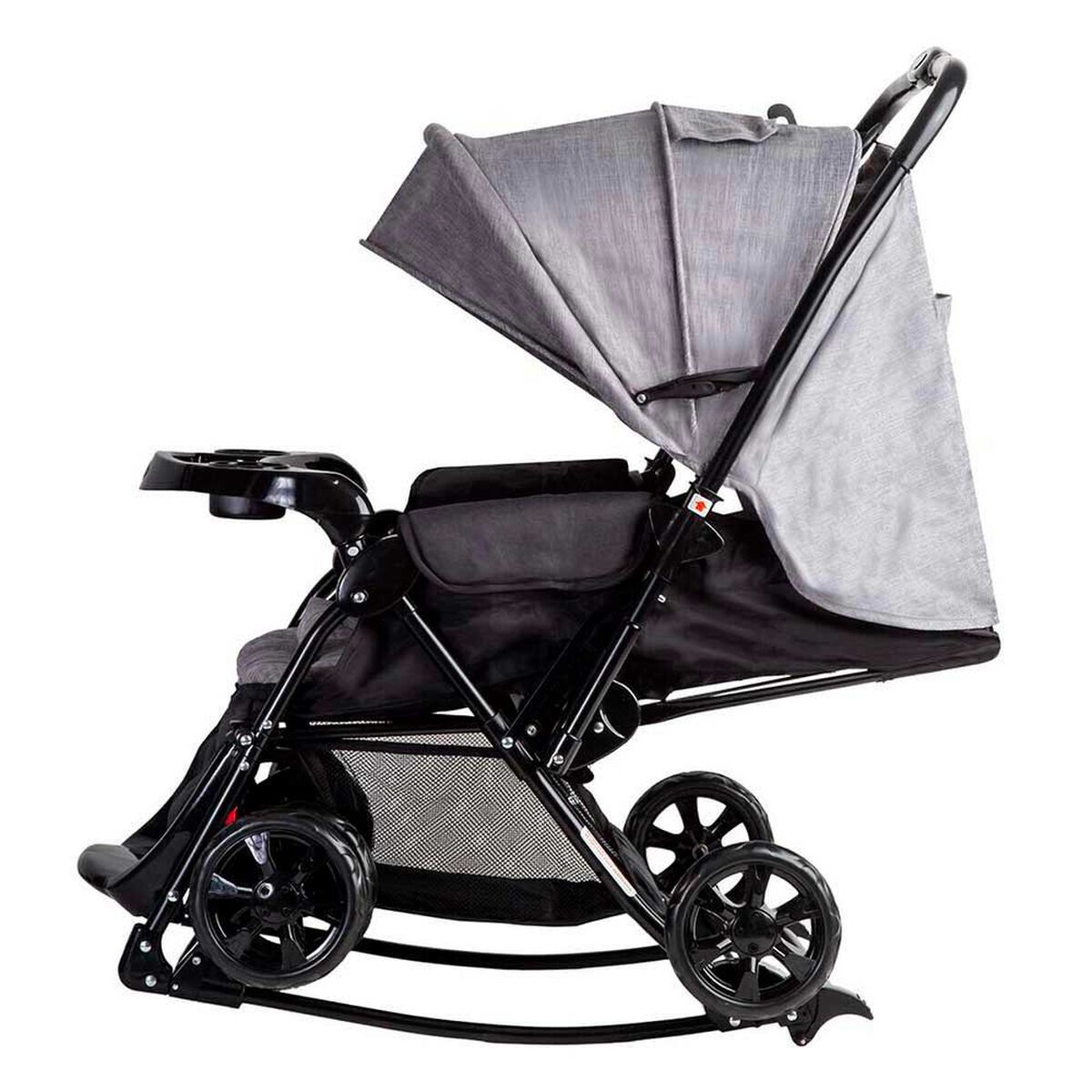 Coche Paseo Bebe Cuna Balancin SX Gris Melange Bebesit