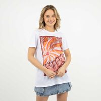 Polera Con Estampado Manga Corta Mujer Icono Print-4