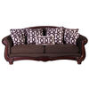 Sof&aacute; Tela Soft Velvet Latam Home Catania 3 Cuerpos