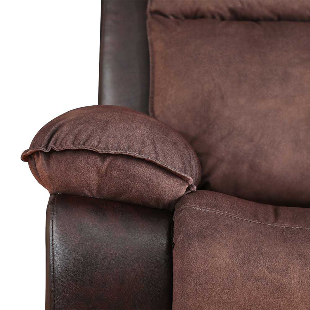 Sofá Reclinable Zoy Home Brunei 3 Cuerpos Café