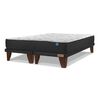 Cama Europea Flex Base Dividida 2 Plazas Flat Therapedic Plus