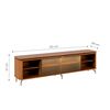 Rack TV Decocasa Lincoln Float hasta 85" Canela